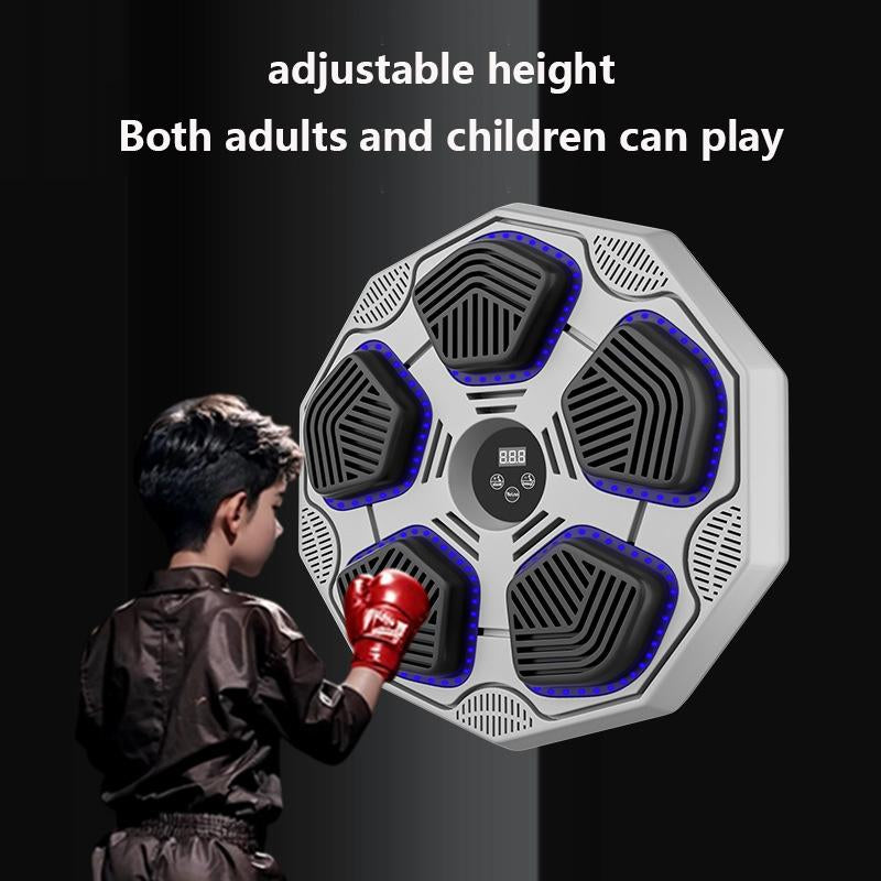 Smart Music Boxing Machine, Boxing Machine Wall Mounted Music with Gloves, Boxing Music Workout Machine for Home, Indoor and Gym